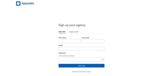 sign up your agency