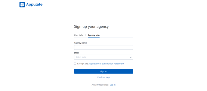 sign up your agency 