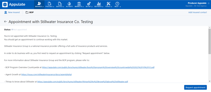 Appointment requirements in the MSQA