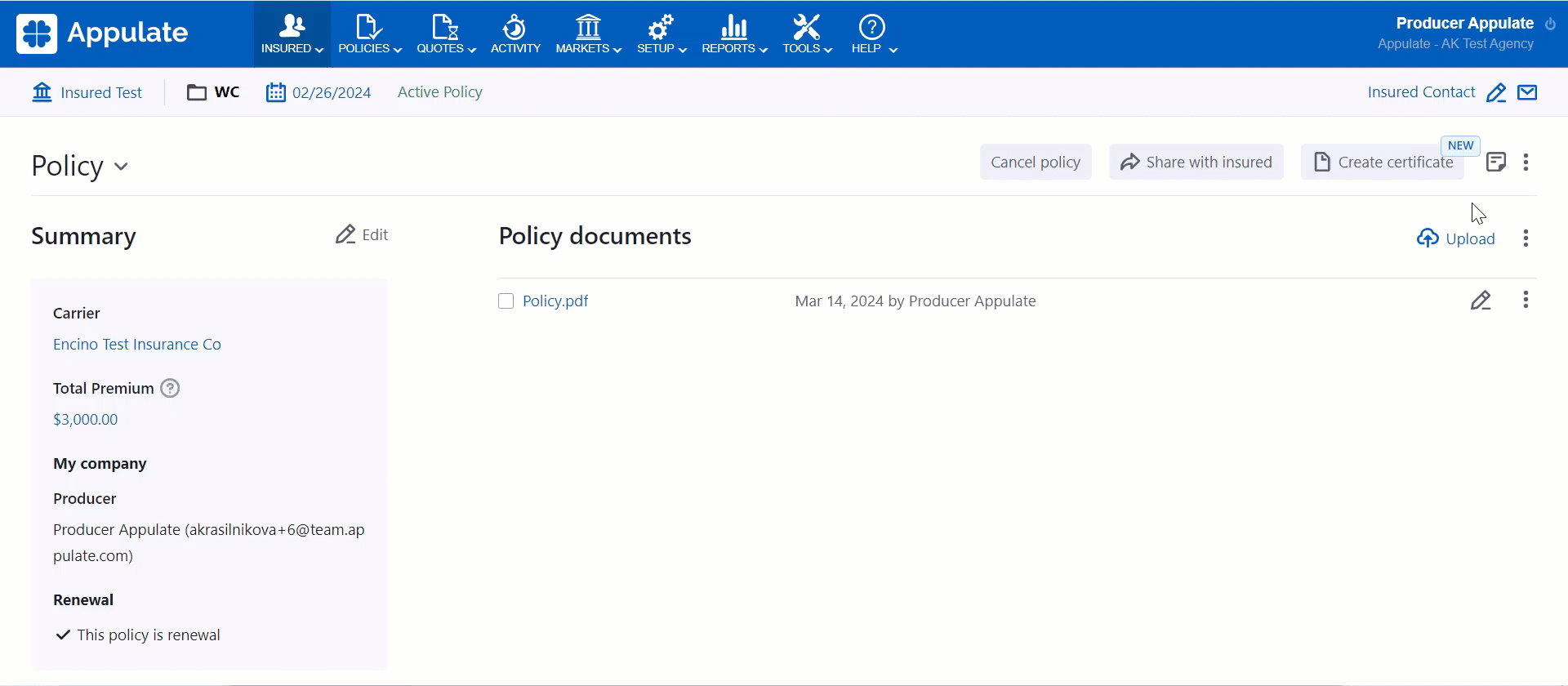 Policy notes