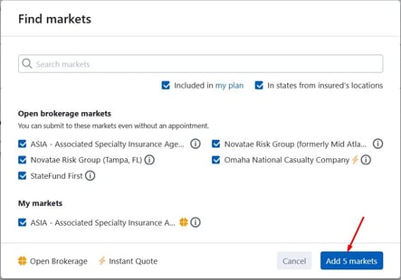 add markets