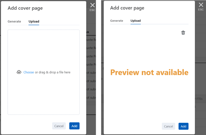 add cover page - upload